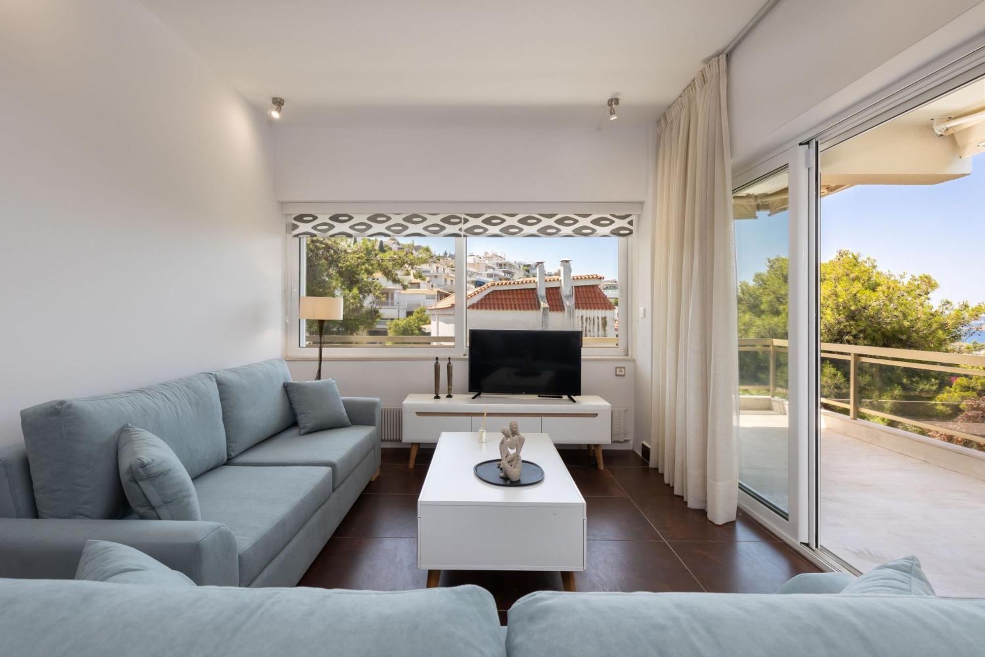 Relux Sea View 2 Bedroom Apartment By Blupine アテネ エクステリア 写真