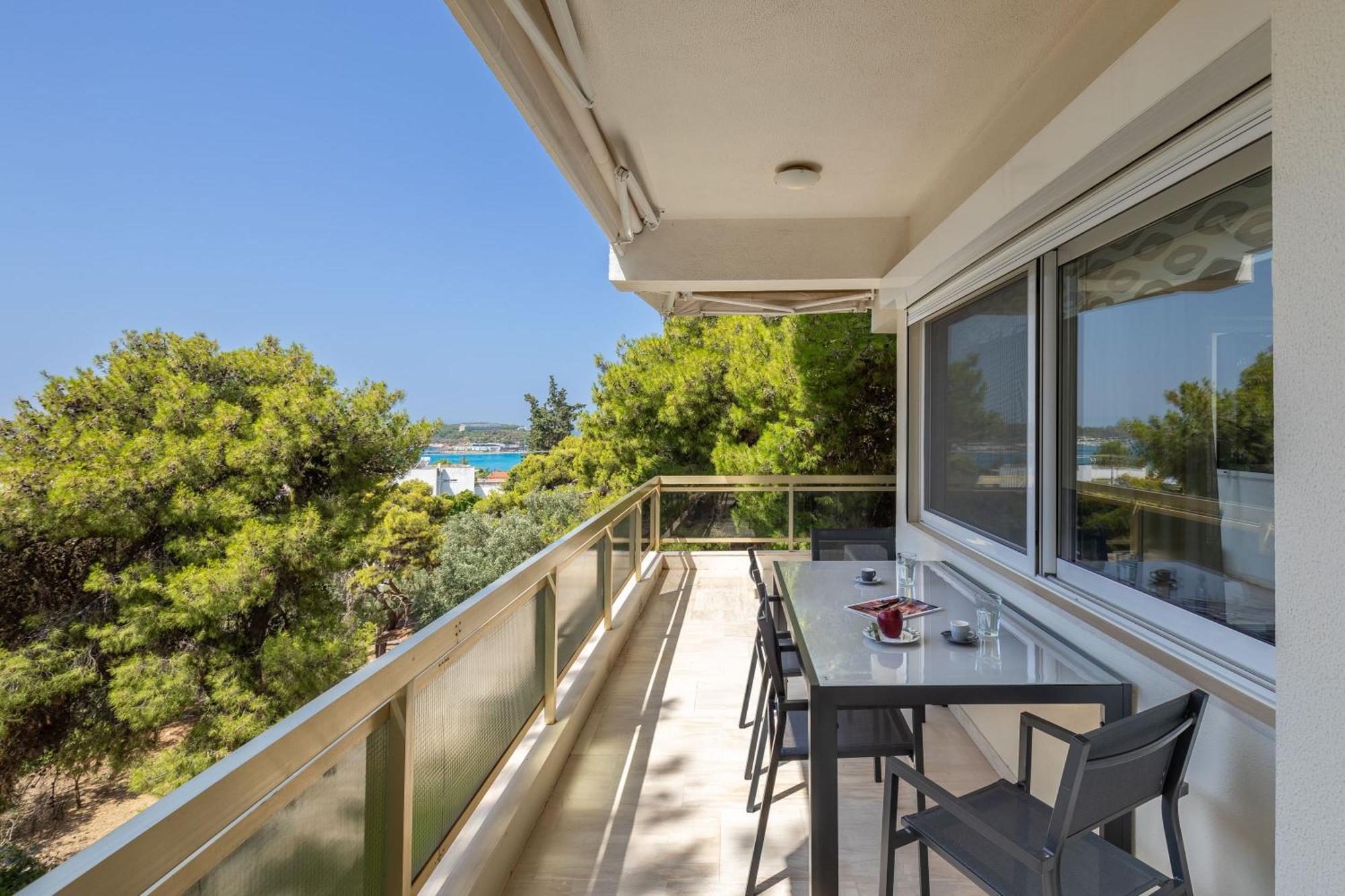 Relux Sea View 2 Bedroom Apartment By Blupine アテネ エクステリア 写真